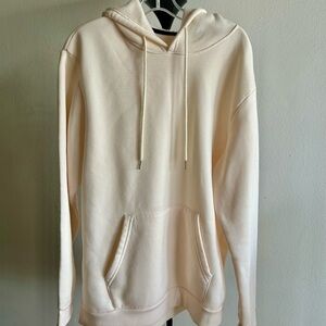 SHEIN Men's Cream Crewneck Hoodie